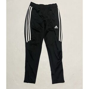 Adidas Climacool Track Pants Black‎ Womens Size Small Zipper cuff Fleece Stretch